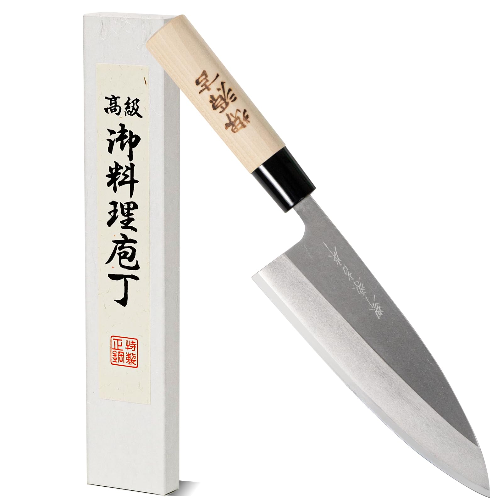 Amazon｜堺源吉 日本製 出刃 包丁 180mm 鋼 木柄 堺の包丁 042179｜柳